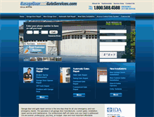 Tablet Screenshot of garagedoorandgateservices.com